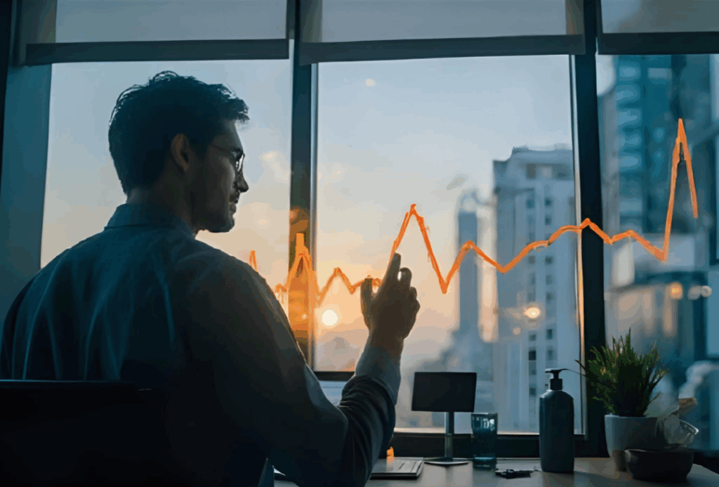 Führung, Entwicklung, Chart, KPI